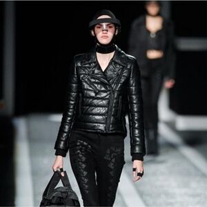 Like new Alexander Wang X H&M genuine leather jacket